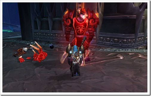 Oh shit, a big red paladin.